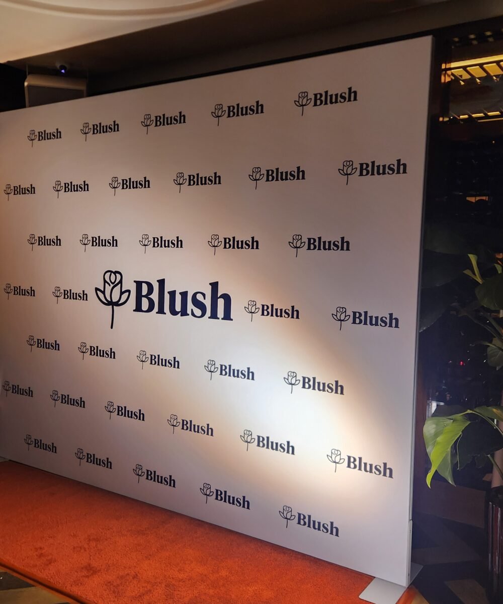 Red Carpet 4`x12` with Base for display of a step-and-repeat banner backdrop - Image 2